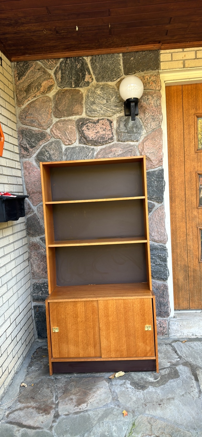 Vintage Mid-Century Modern Teak Bookcase