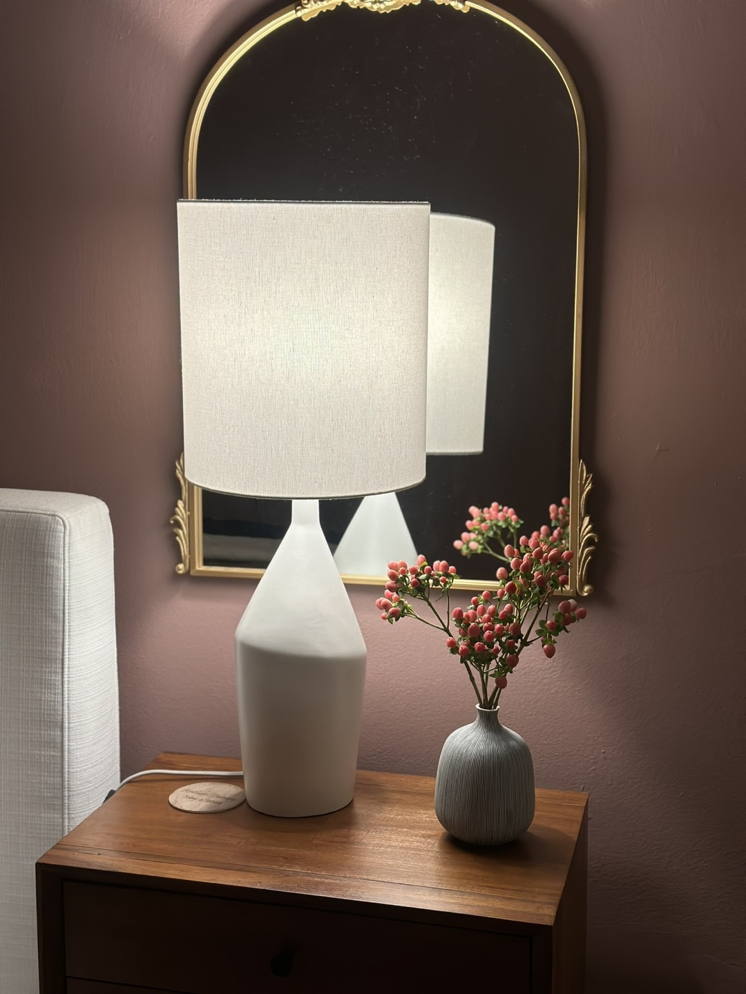 West Elm Asymmetry Ceramic Table Lamp
