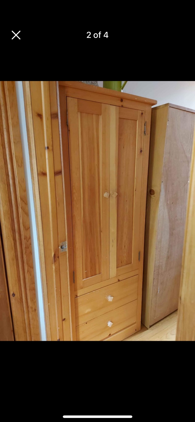 Pine wood cupboard - solid wood