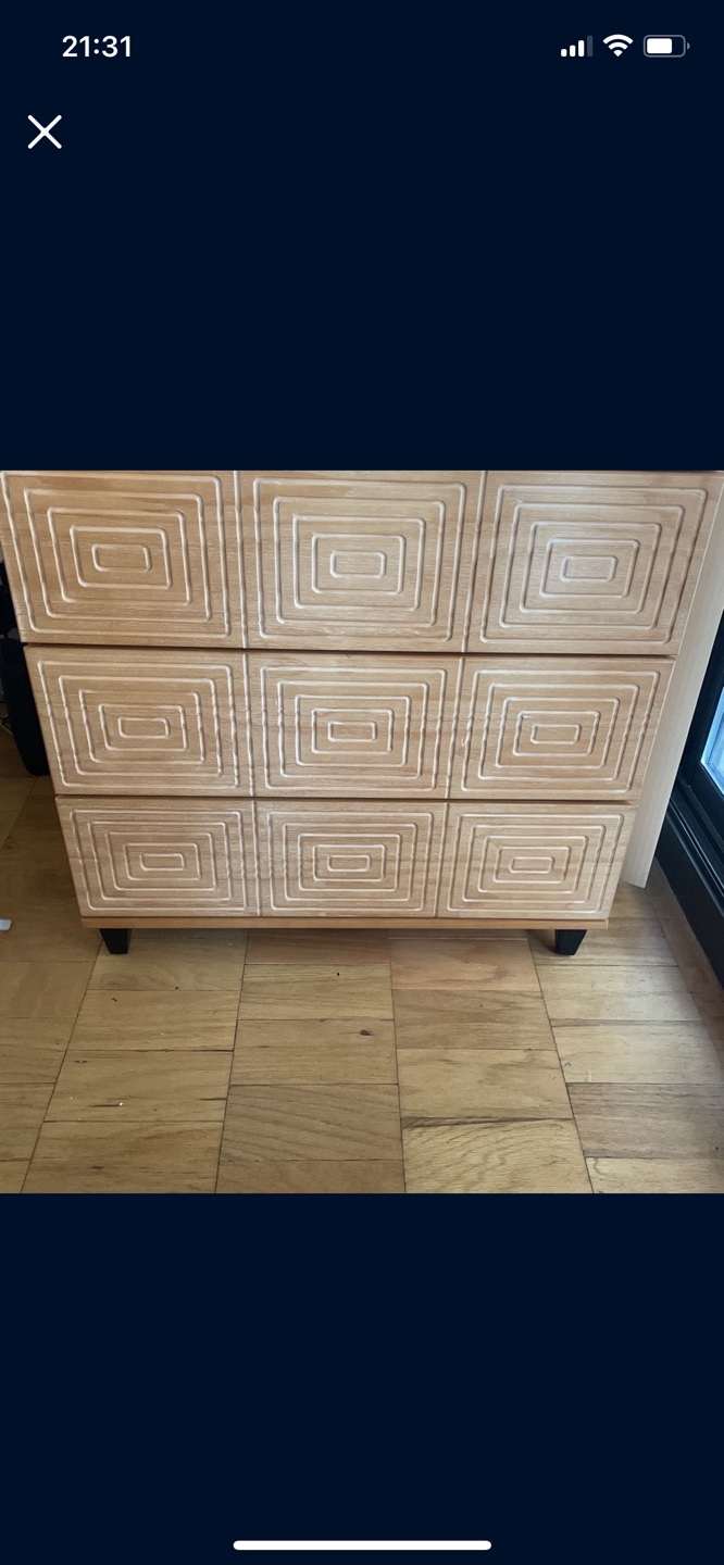 Wooden 3-Drawer Dresser