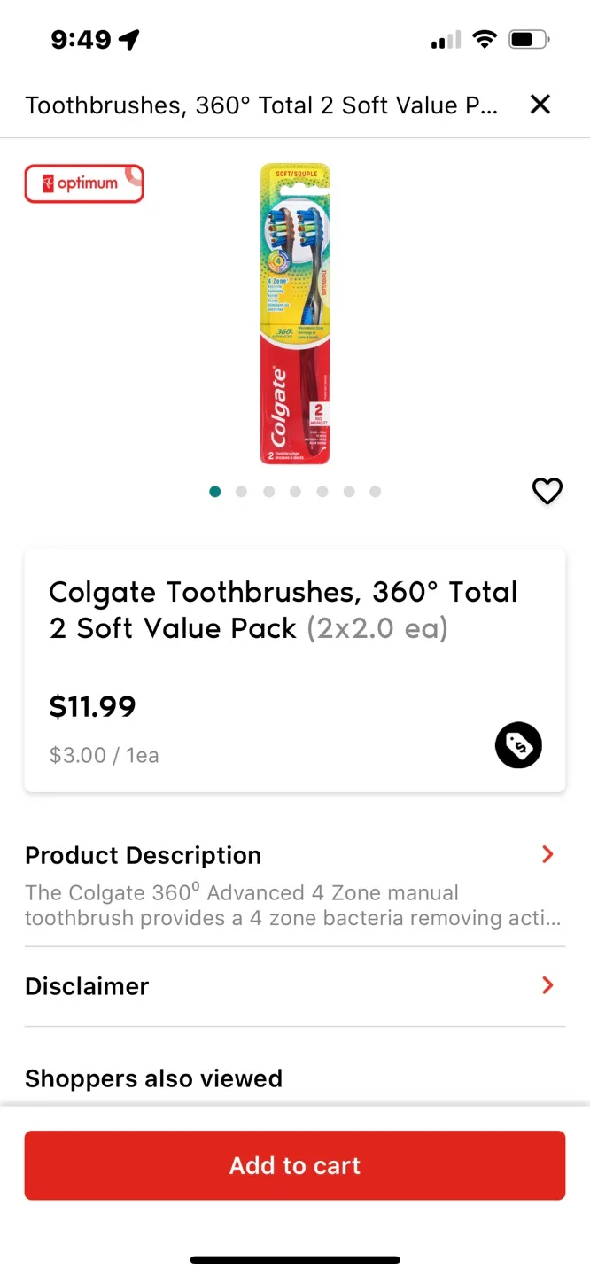 All for $30!Brand new Colgate toothbrushes value pack image indicator(2)