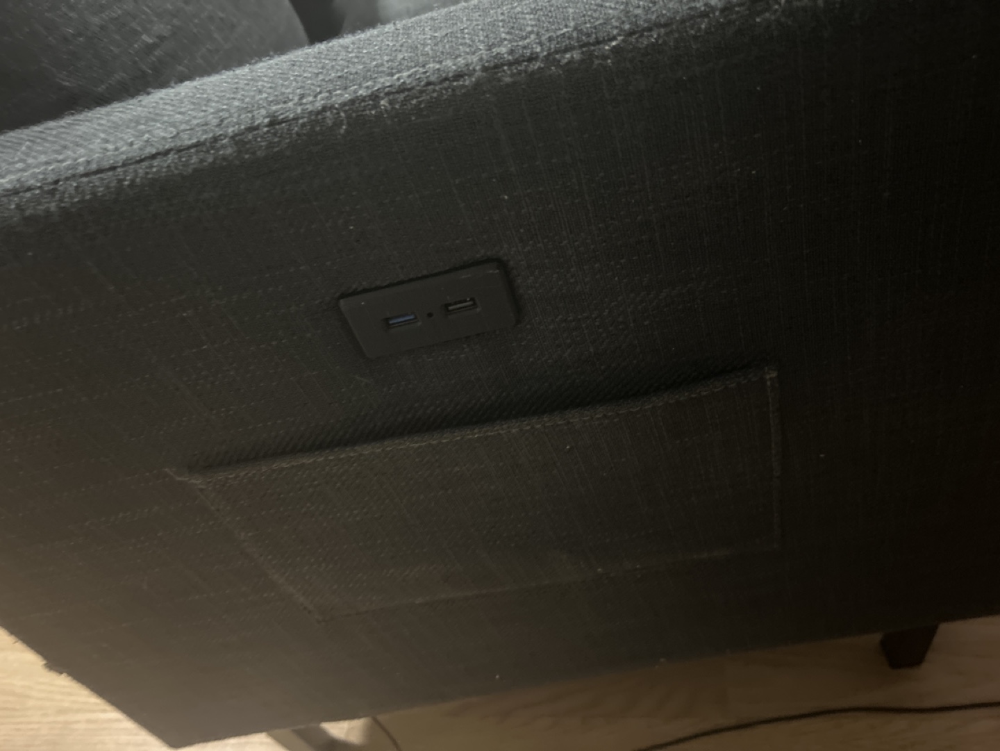 Dark grey Sofa with USB Port - photo 2