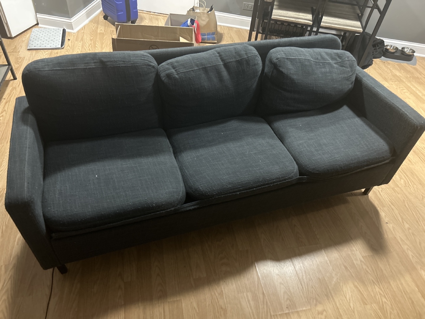 Dark grey Sofa with USB Port