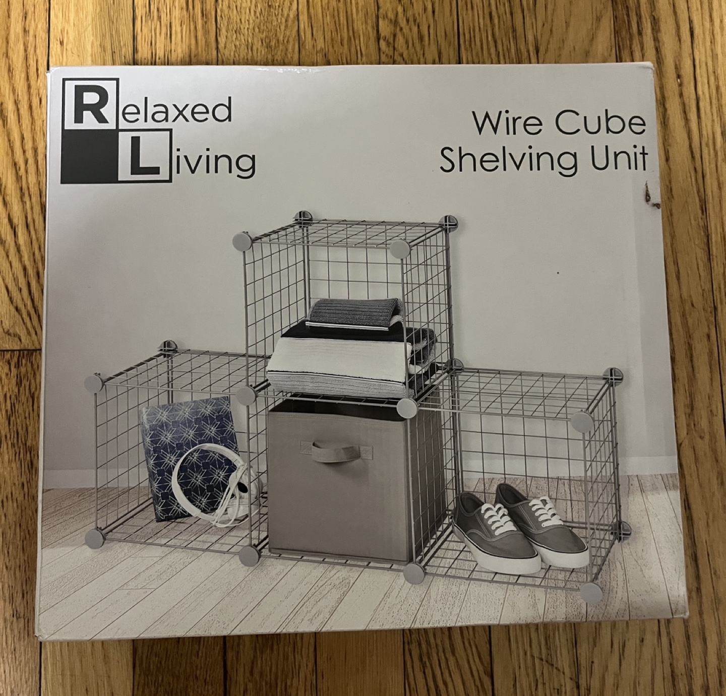 Relaxed Living Wire Cube Shelving Unit