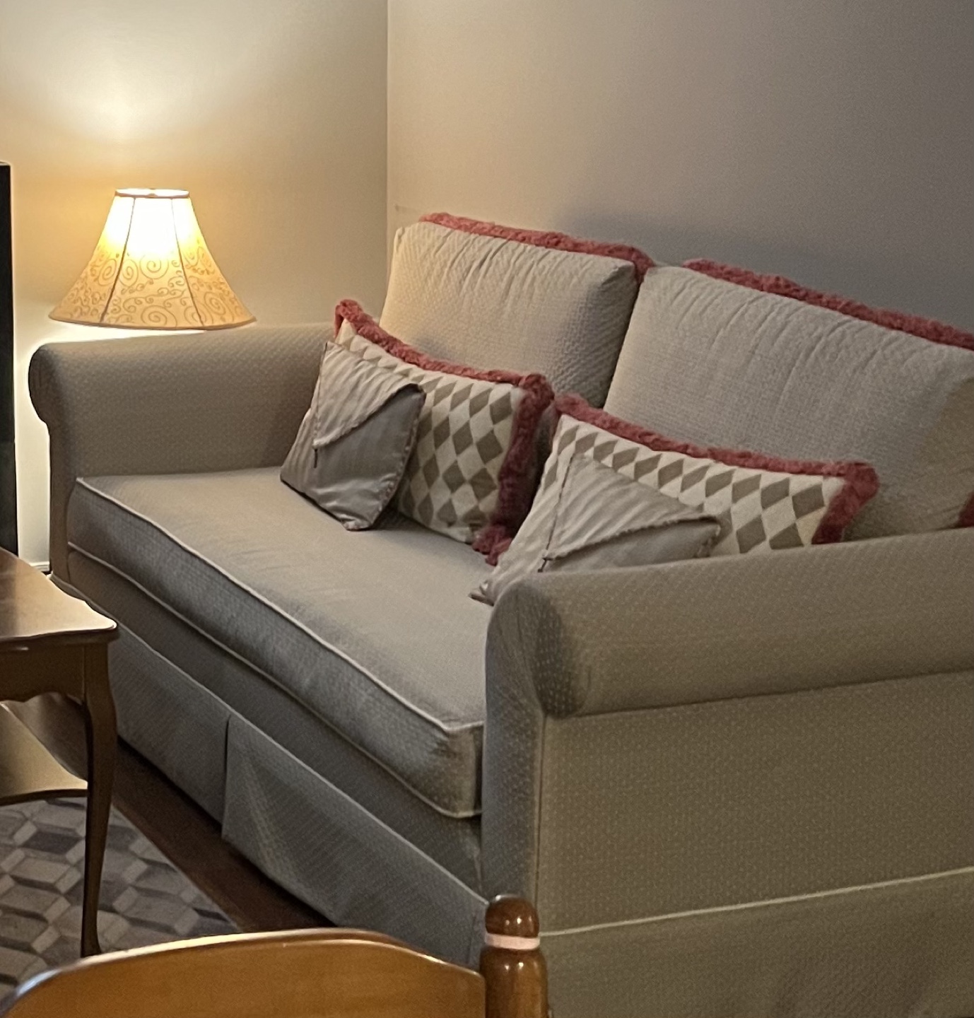 Sofa with Throw Pillows / loveseat