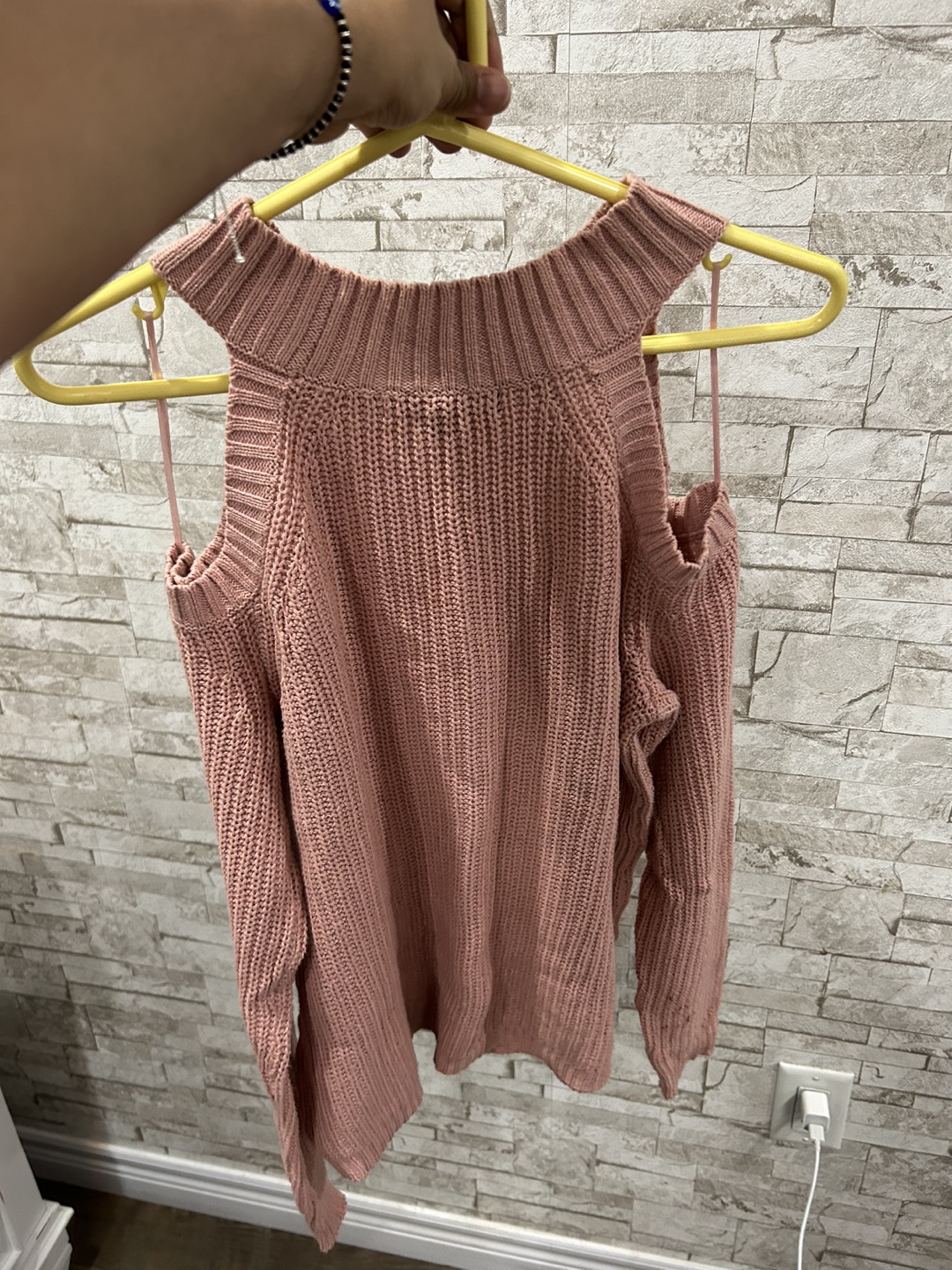 Pink Cold Shoulder Sweater - photo 2
