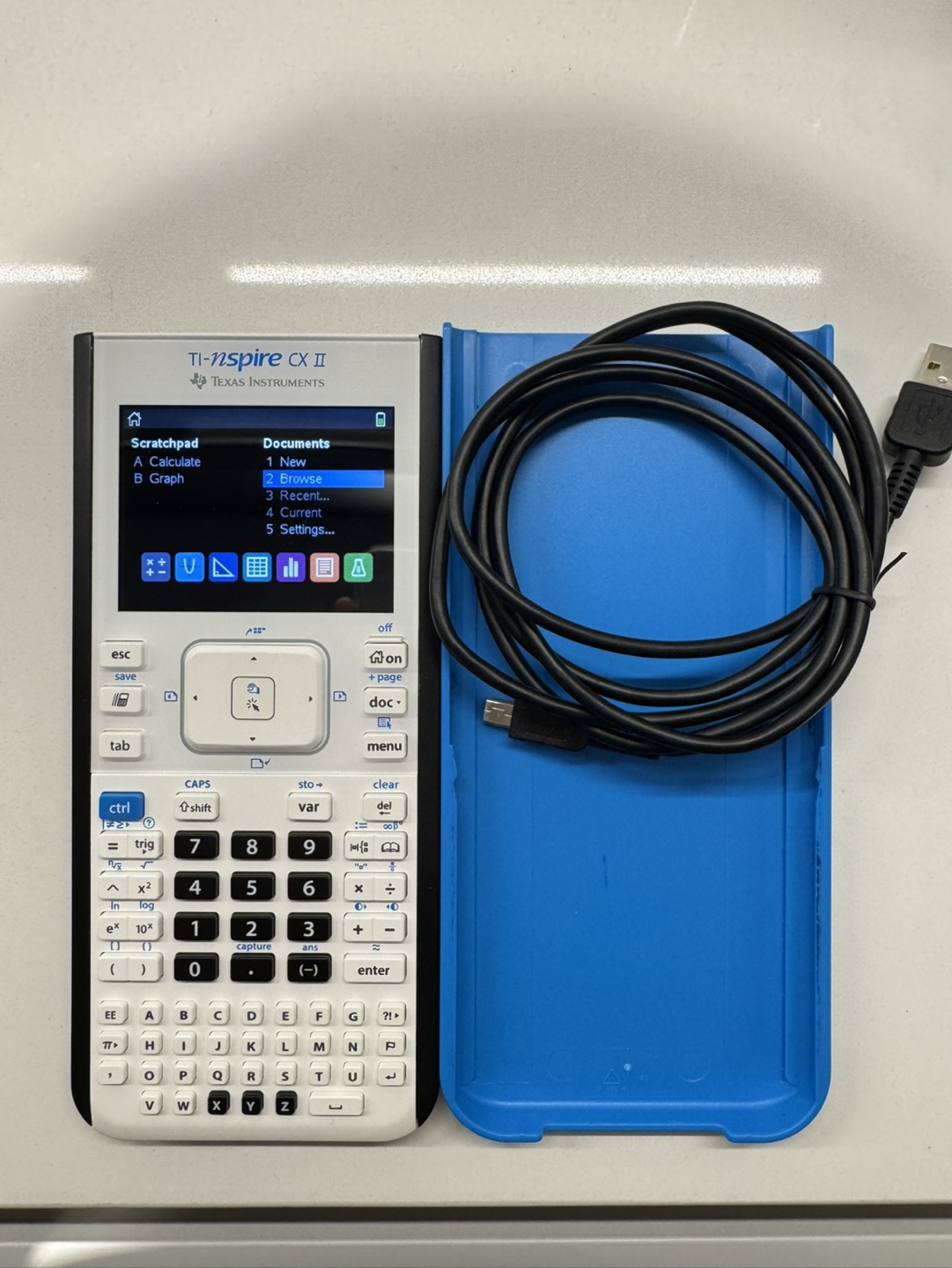 TI-Nspire CX II Graphing Calculator Blue