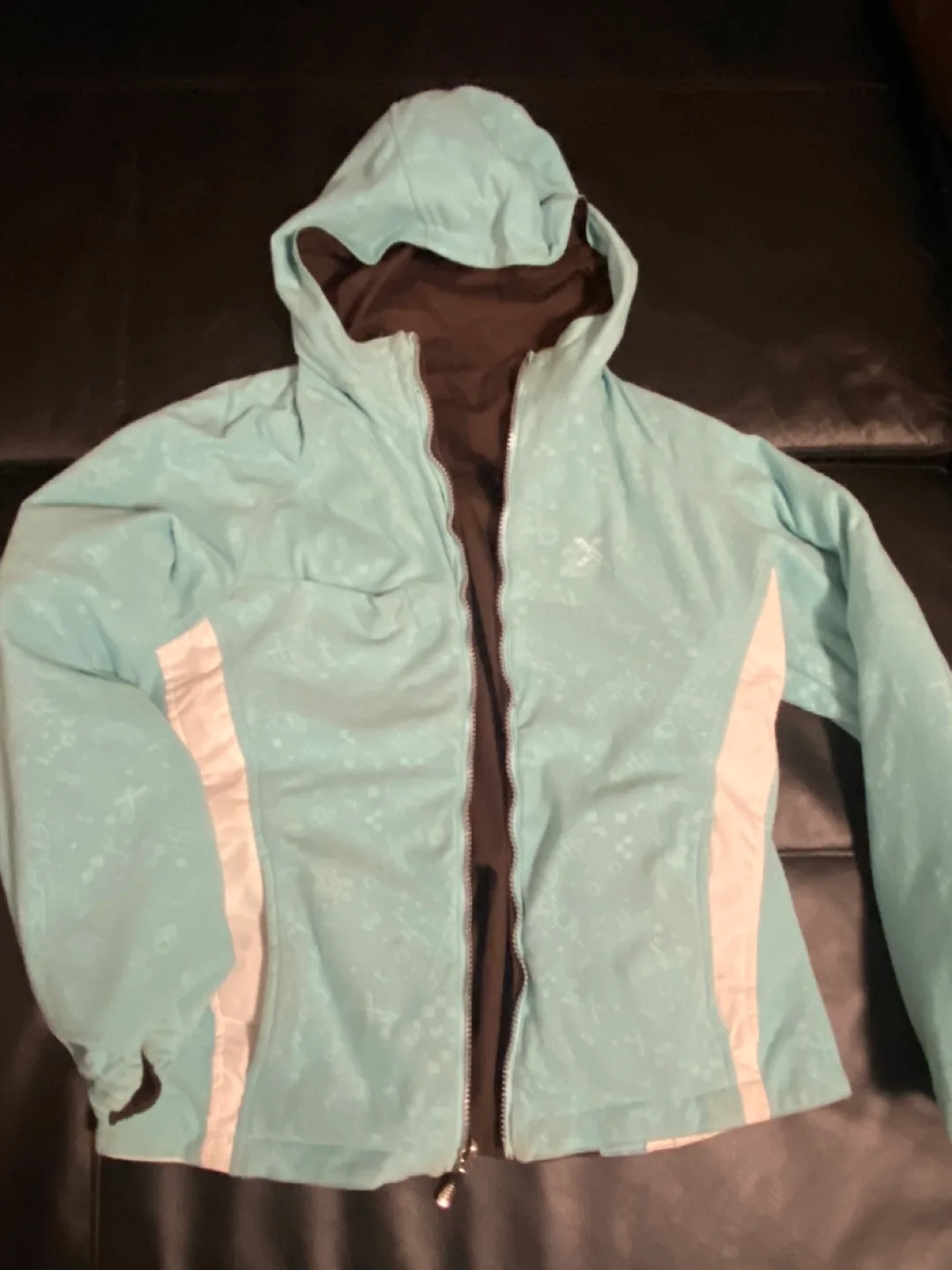 ZeroXposur Girls' Size L Brown blue reversible Jacket image indicator(3)