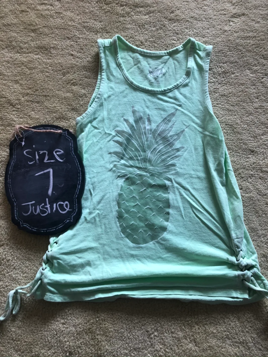 Justice Girls Size 7 Tank Top image indicator(3)