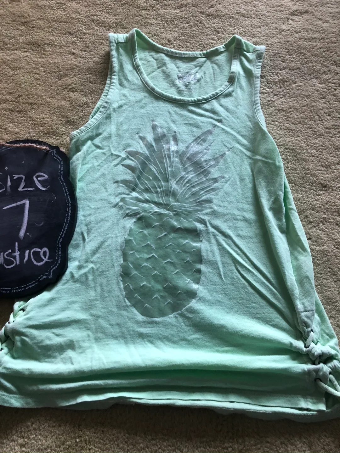 Justice Girls Size 7 Tank Top image indicator(2)