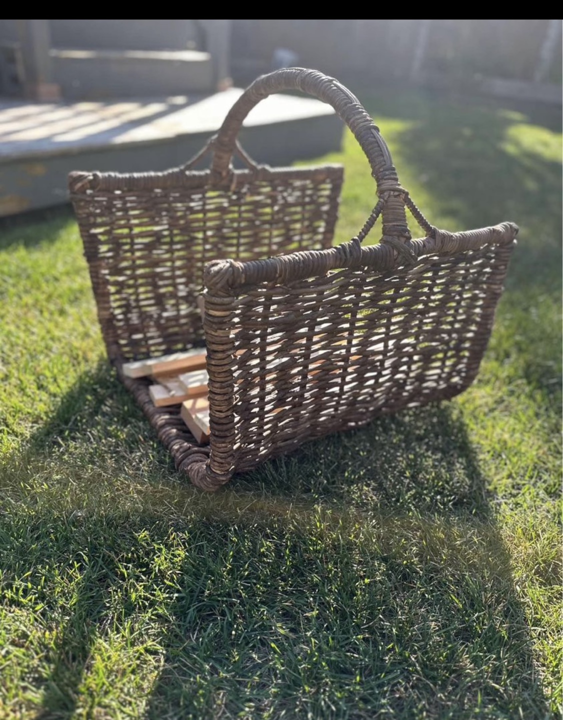 Wicker Log Carrier - photo 2