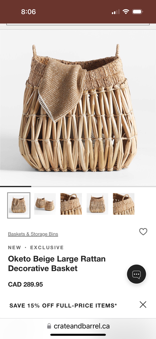 Wicker Log Carrier - photo 5
