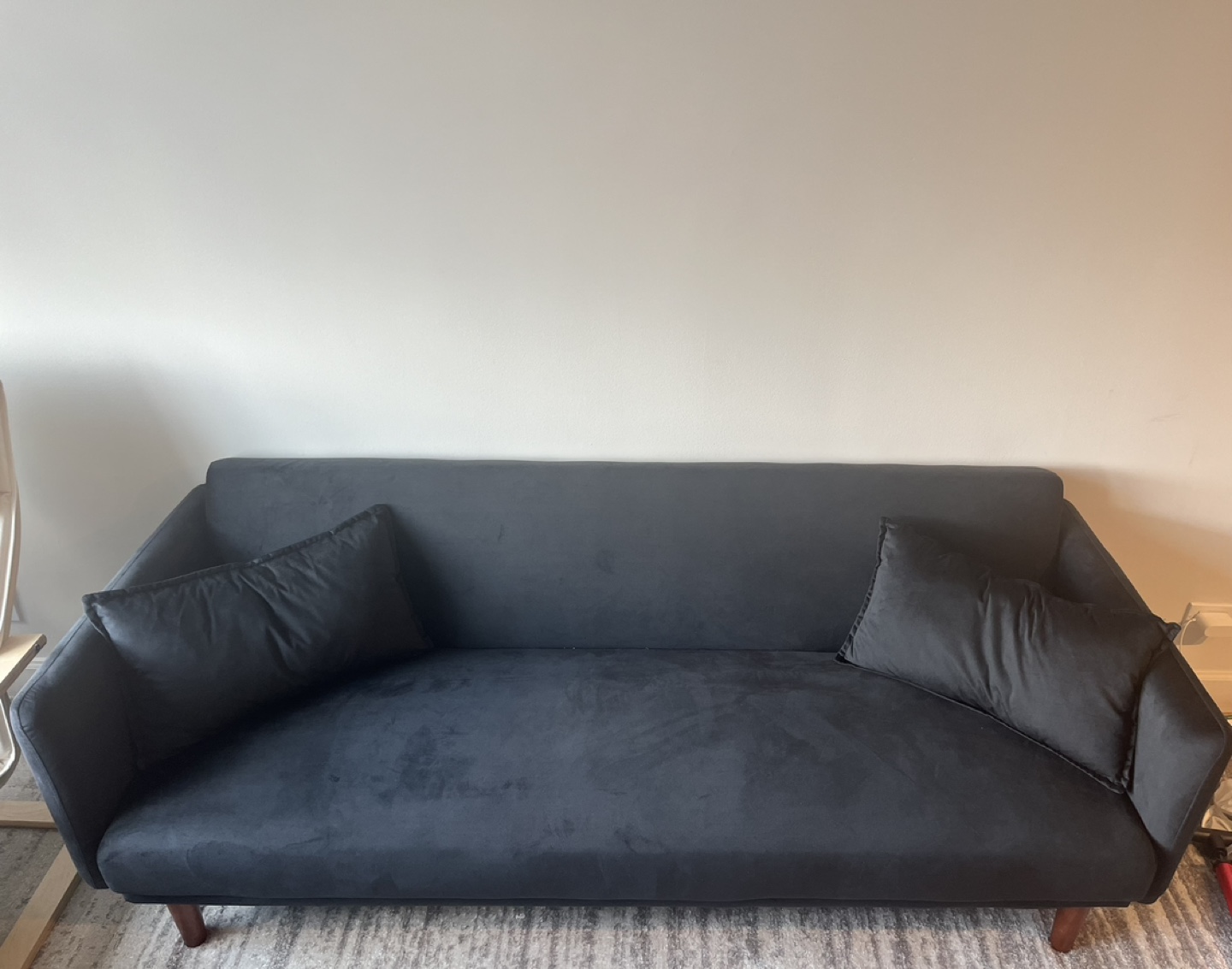 Black Futon Sofa bed - like new