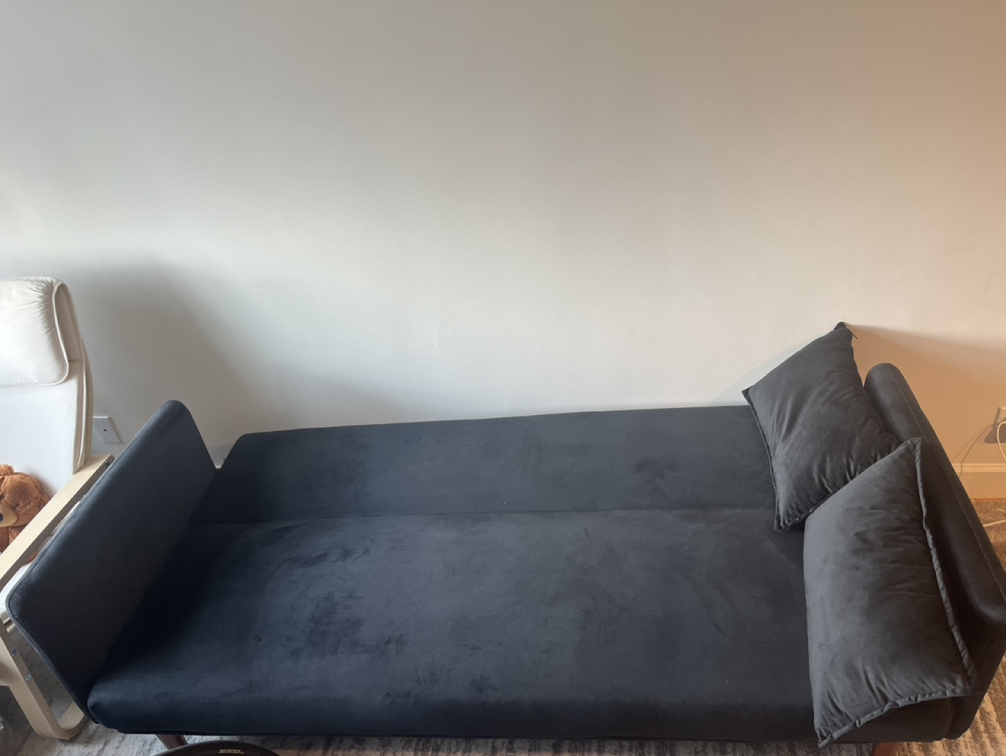Black Futon Sofa bed - like new - photo 3