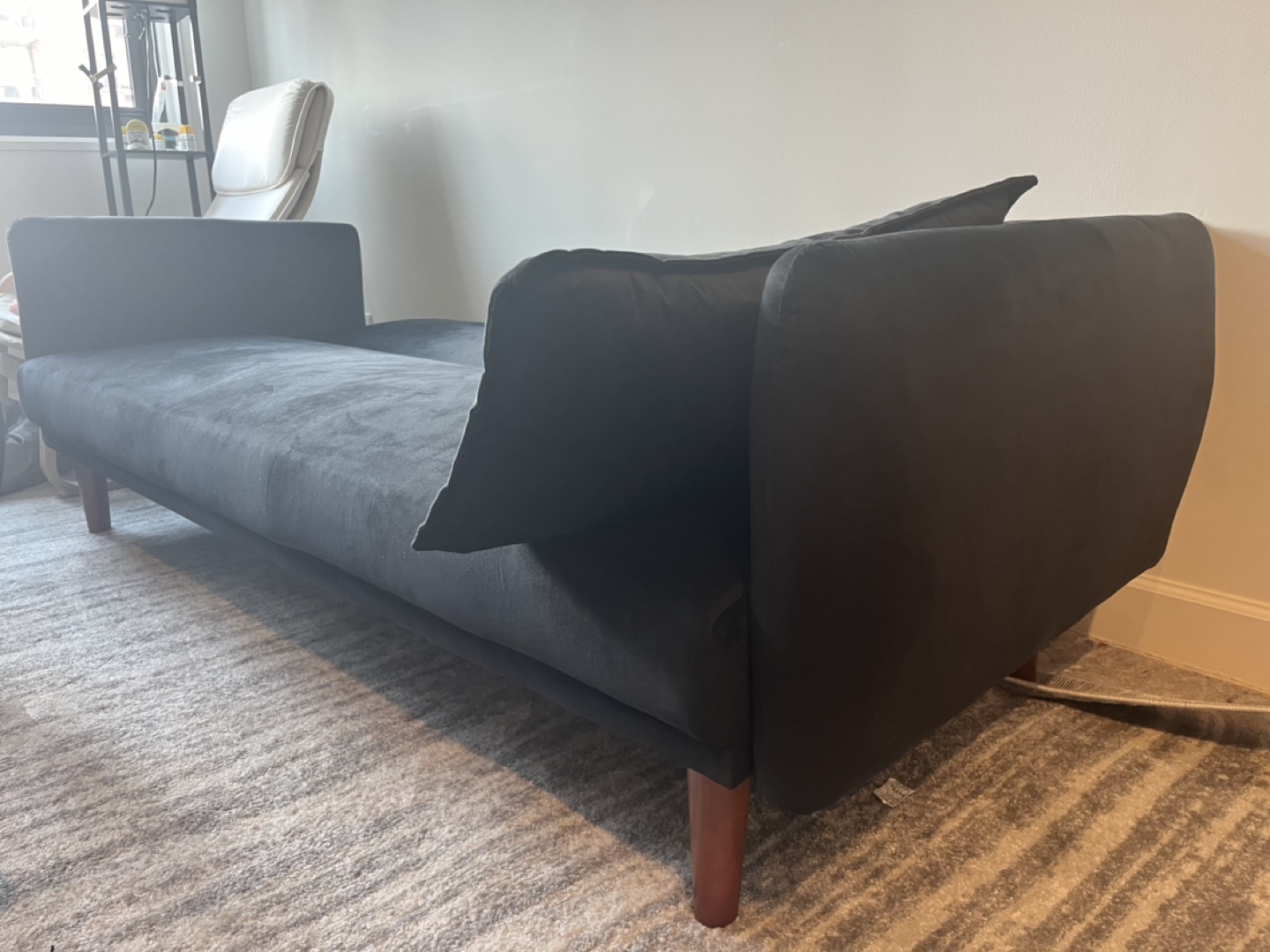 Black Futon Sofa bed - like new - photo 2