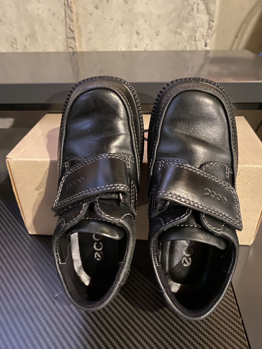 Ecco Boys' Black Leather Shoes Size 11.5 - photo 4