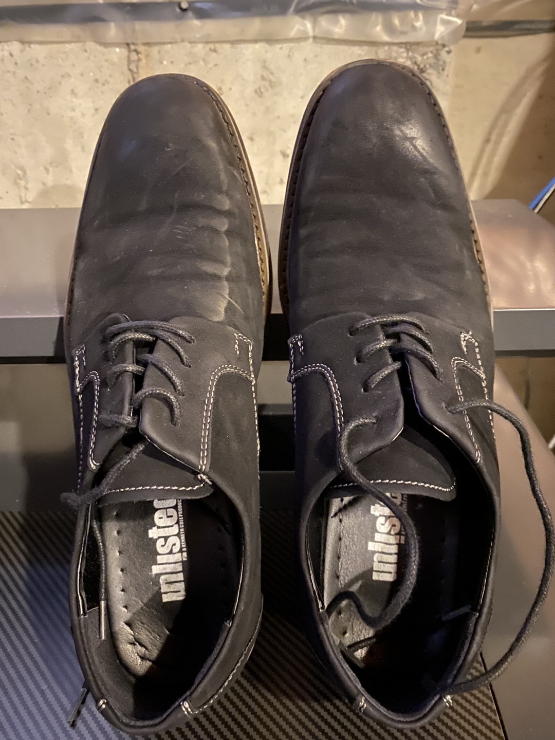 Unlisted Men's Black Leather Dress Shoes
