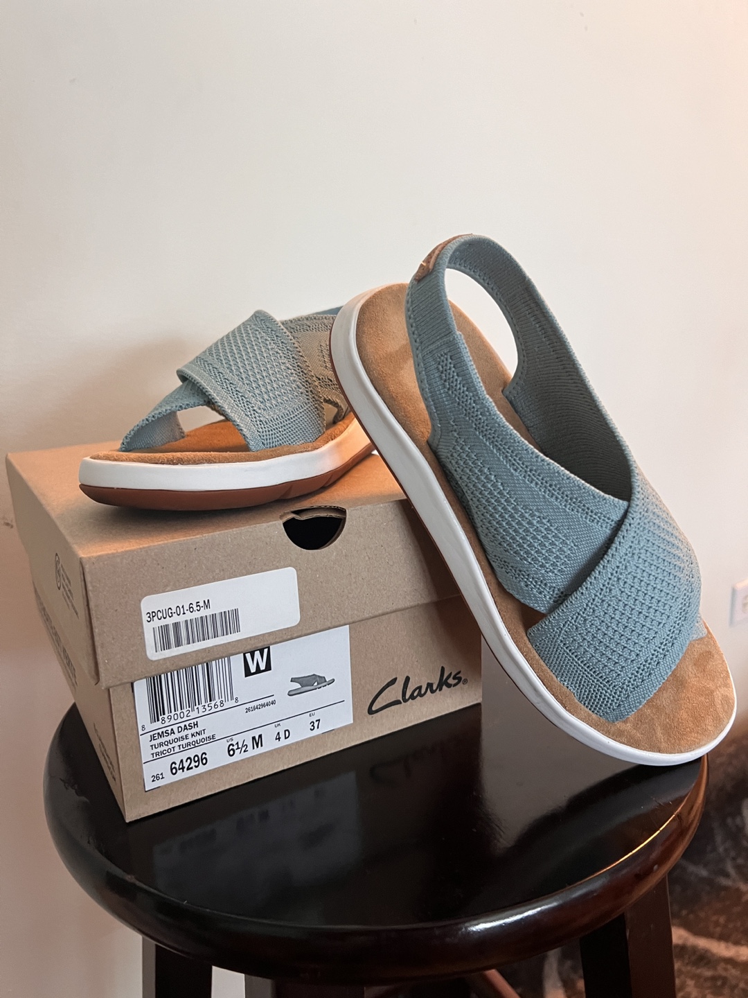 Clarks Jelsa Dawn Blue Knit Sandals - photo 2