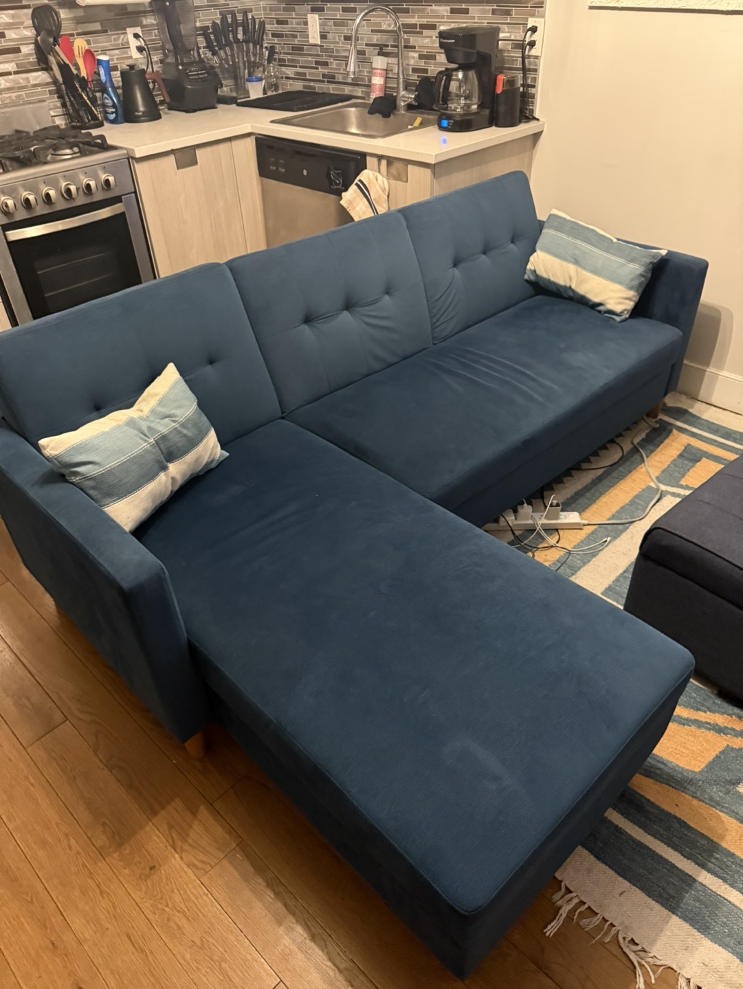 Blue Sectional Sofa
