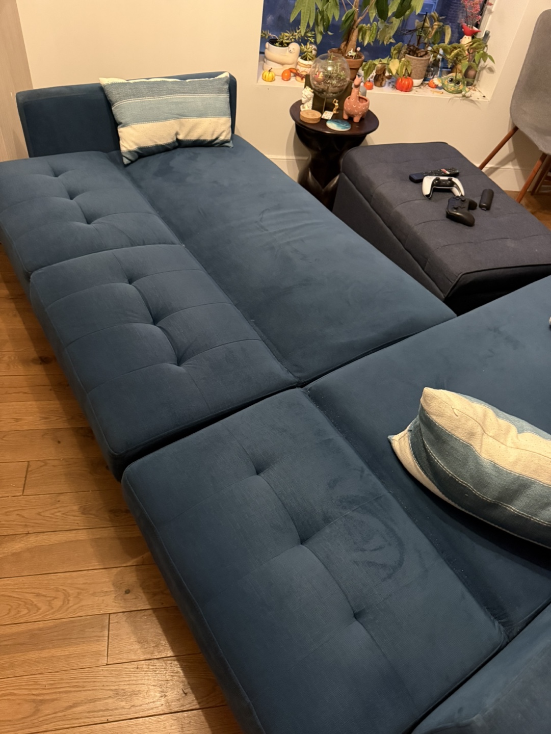 Blue Sectional Sofa - photo 3