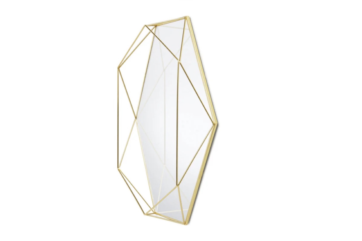 Gold Geometric Mirror - photo 2