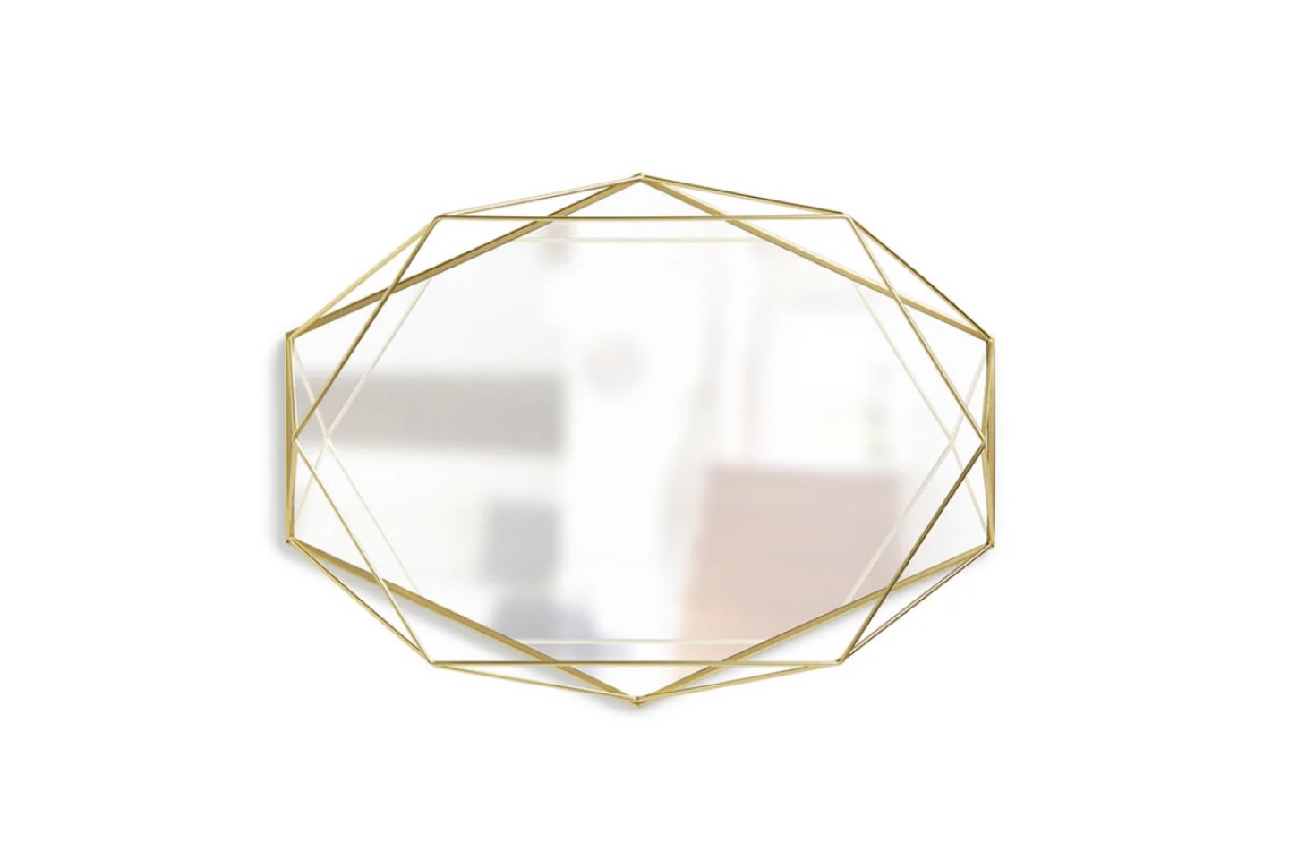 Gold Geometric Mirror