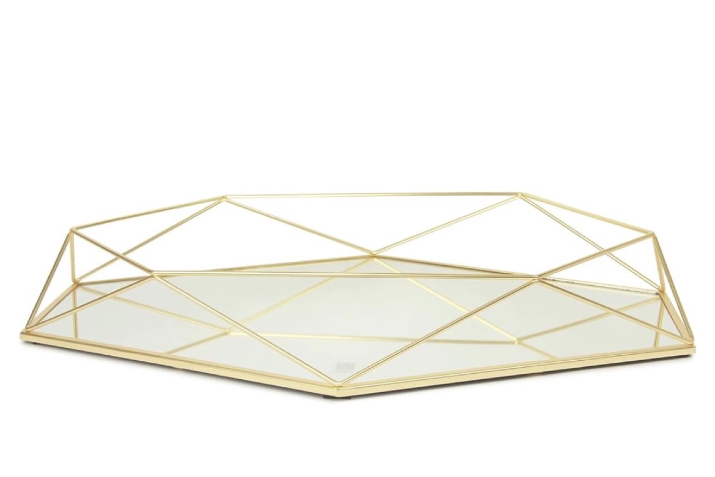 Gold Geometric Mirror - photo 3