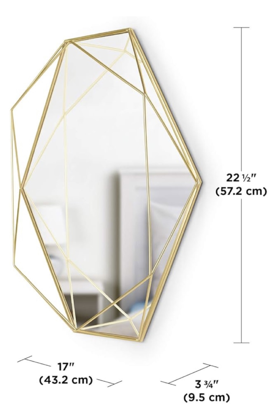Gold Geometric Mirror - photo 4