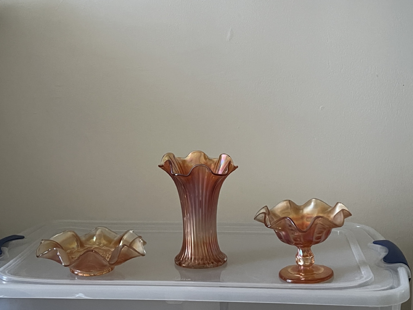 Vintage Carnival Glass Set