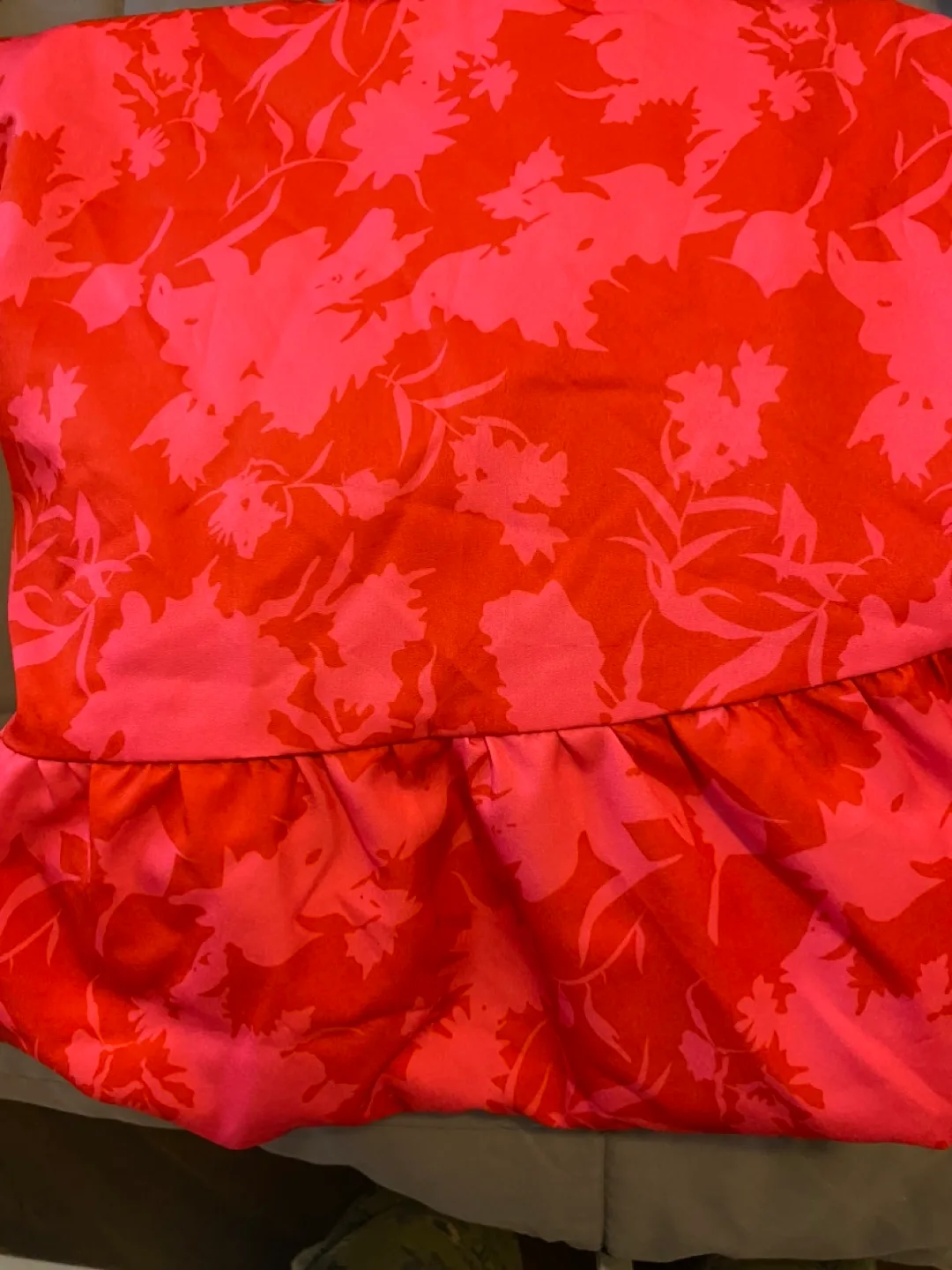 Red Floral Off the Shoulder Dress image indicator(4)