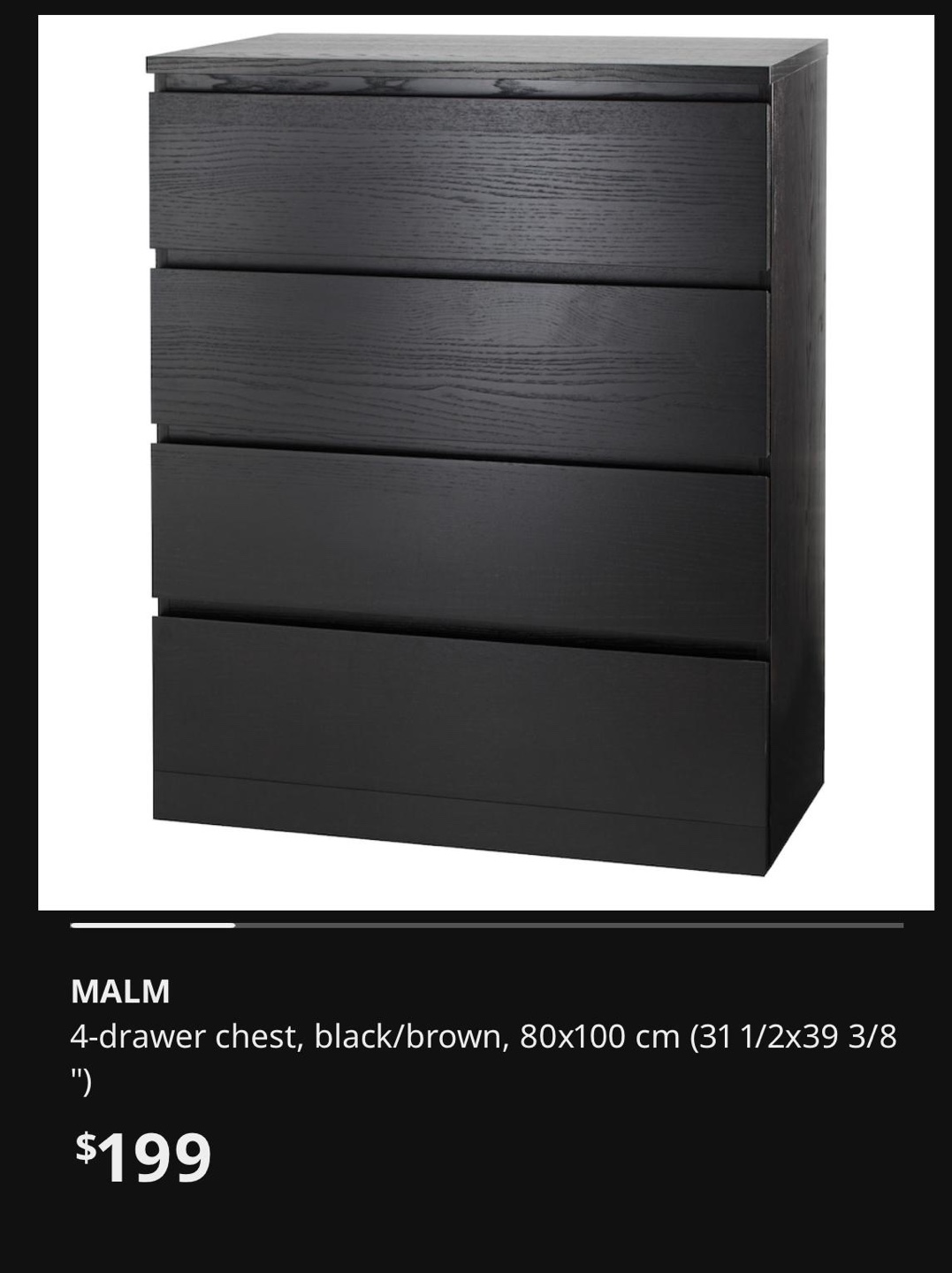 IKEA MALM 4-Drawer Dresser - photo 5