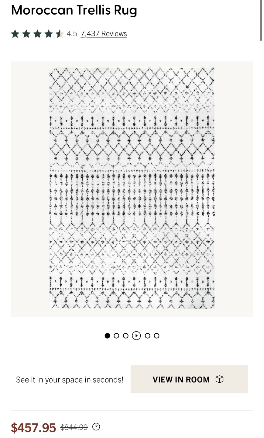 Brand New Moroccan Area Rug
