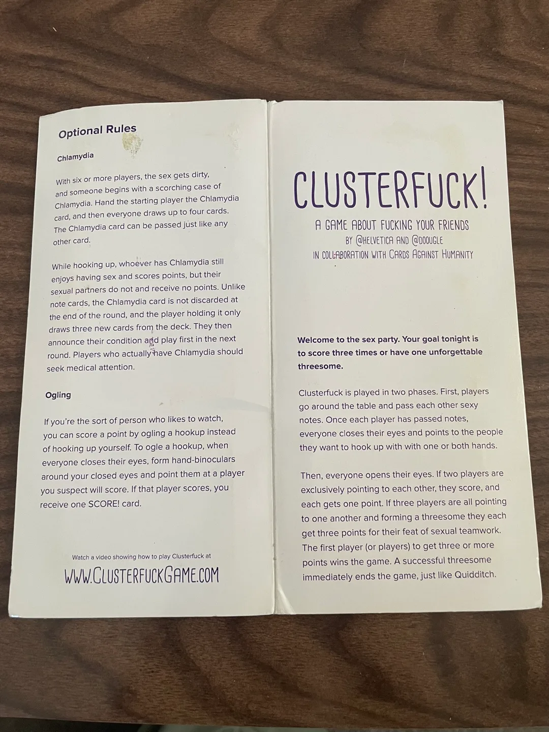 Clusterfuck Game (free with a boardgame purchase) thumbnail