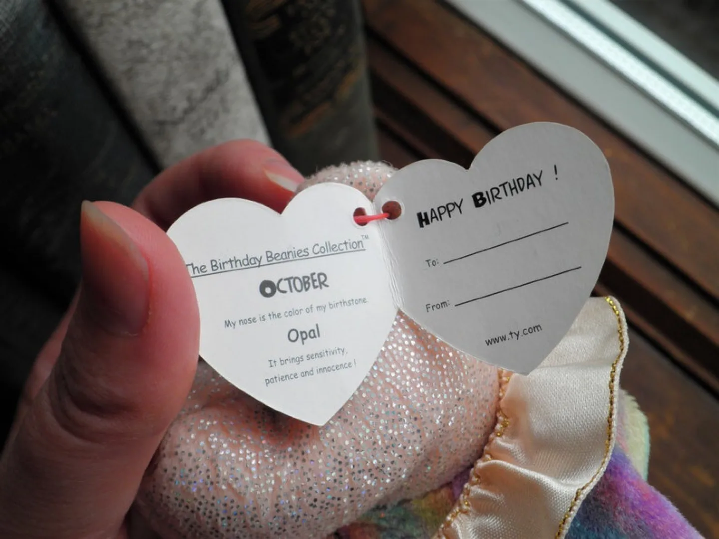 Ty Beanie Baby October Birthday Bear image indicator(6)