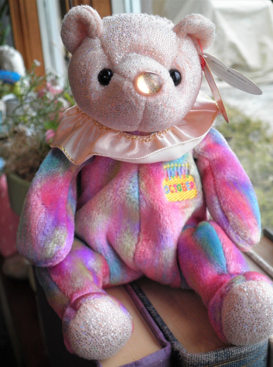 Ty Beanie Baby October Birthday Bear - photo 2