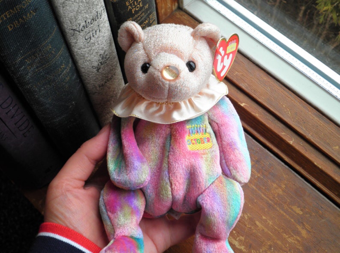 Ty Beanie Baby October Birthday Bear - photo 4