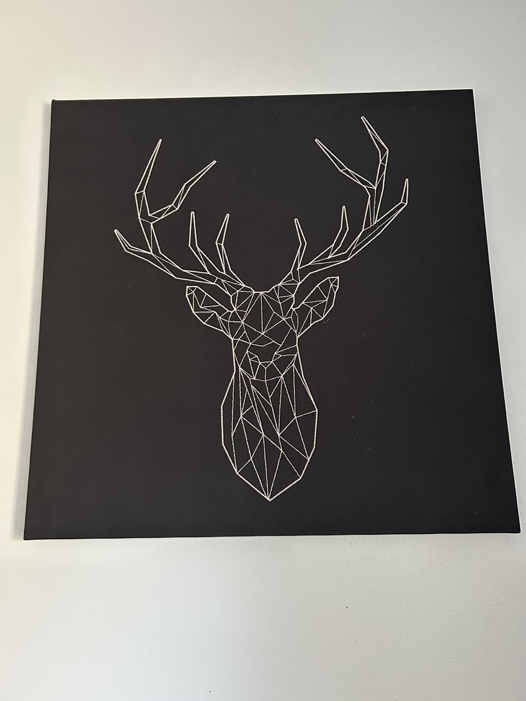 Geometric Deer Canvas Wall Art