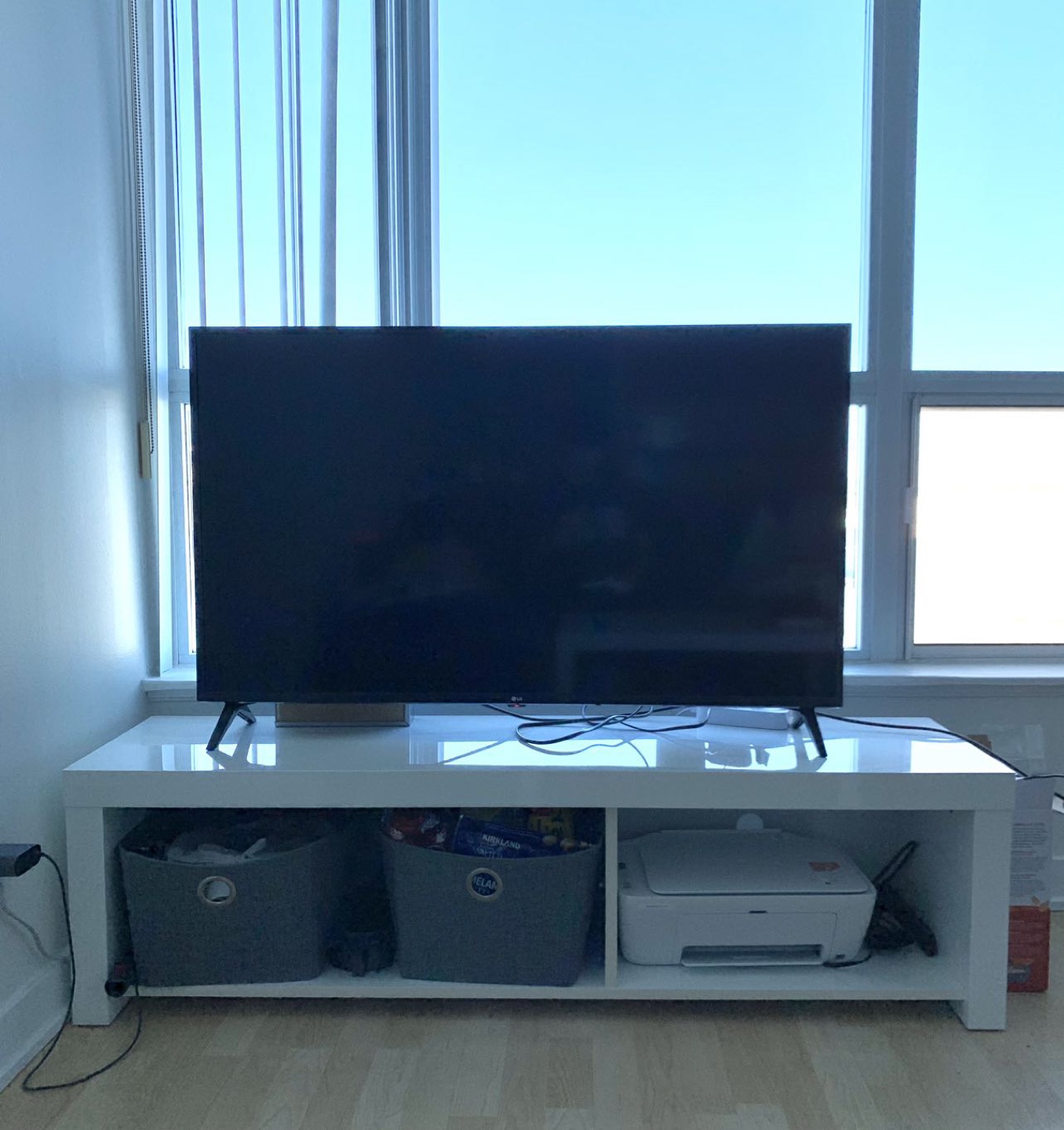 Structube White TV Stand