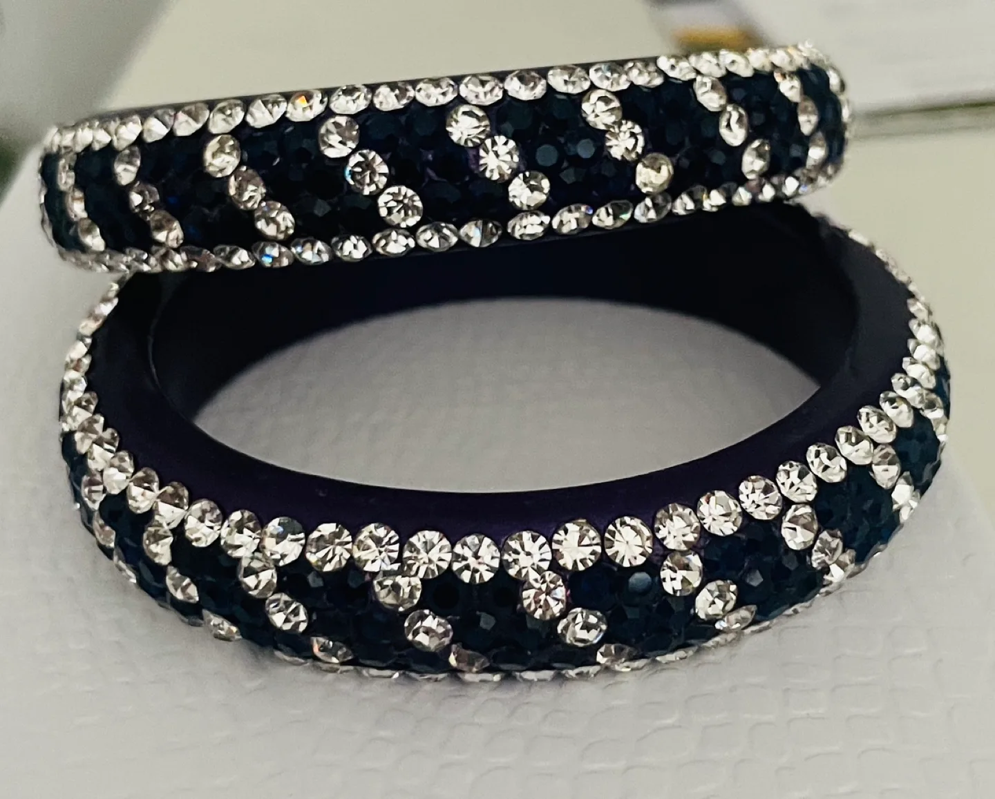 Beautiful Crystal Bangles image indicator(3)