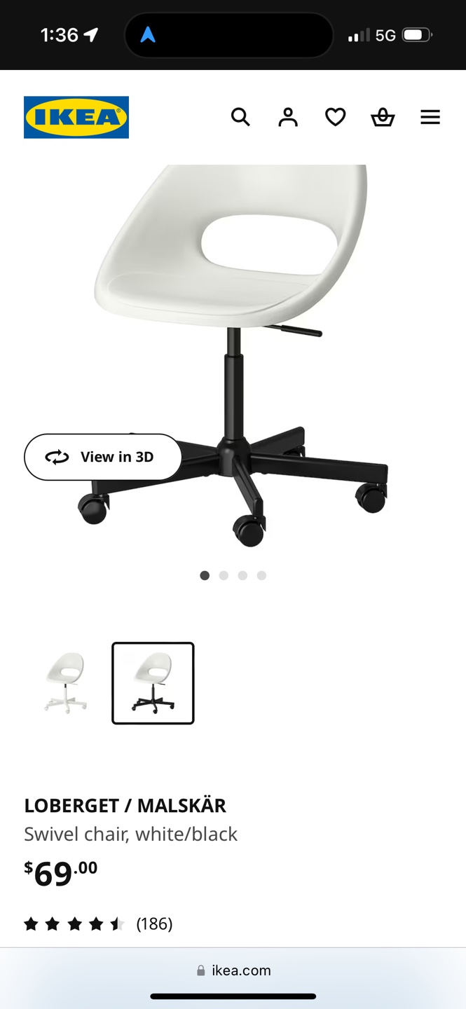 LOBERGET IKEA Swivel Chair - photo 4