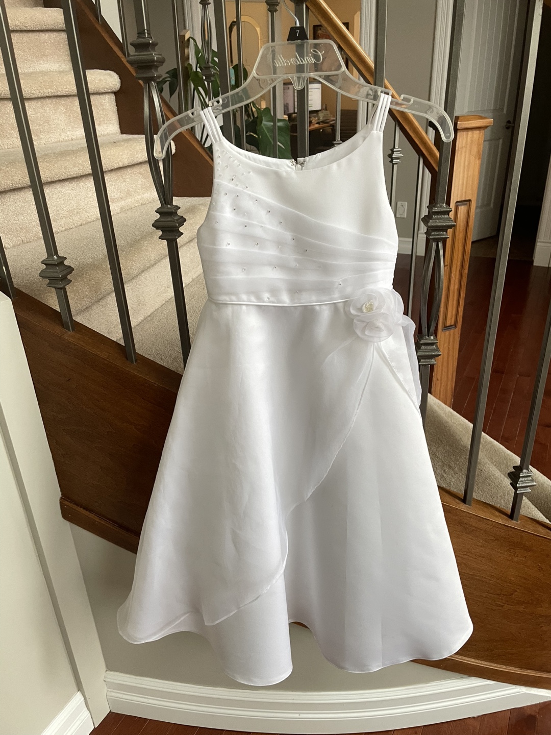 White communion or flower girl  Dress