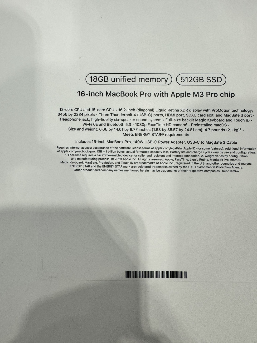16-inch MacBook Pro with Apple M3 Pro chip - photo 2
