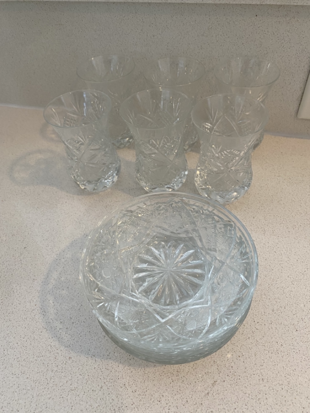 Vintage Turkish Crystal Tea Set - photo 2