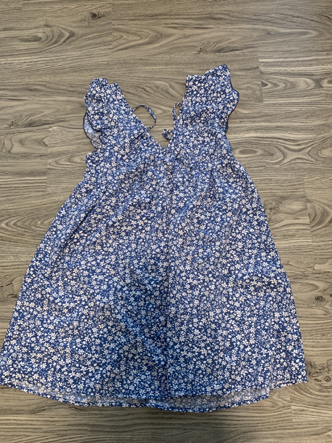 Blue Floral Summer Dress