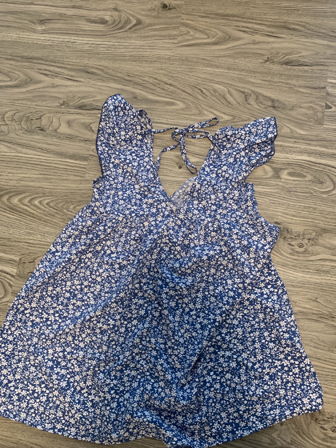 Blue Floral Summer Dress - photo 2