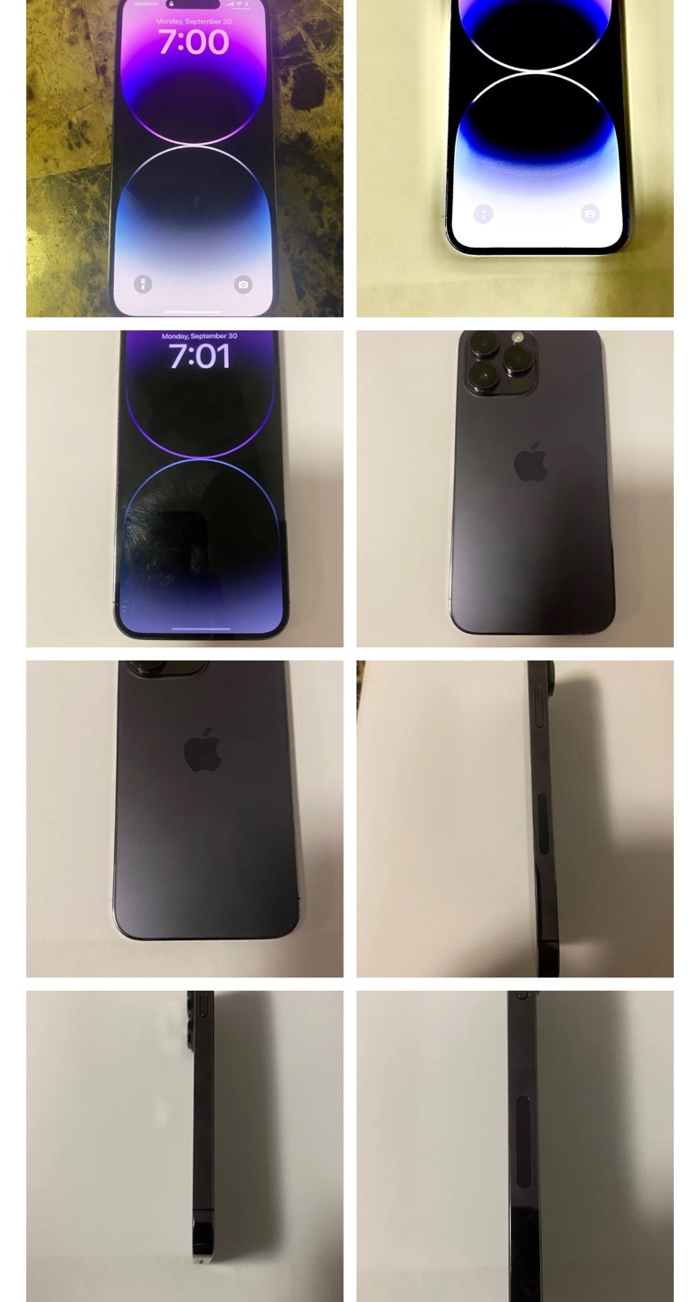iPhone 14 Pro Max- unlocked 128gb Deep Purple - photo 2