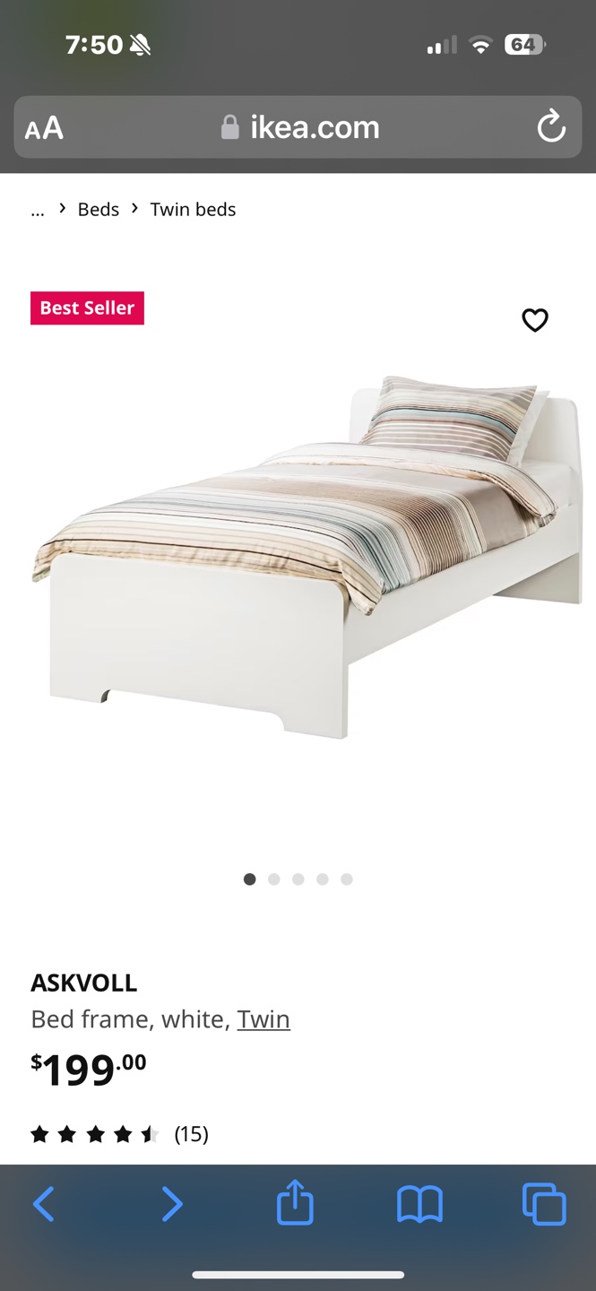 IKEA ASKVOLL Twin Bed Frame - photo 5