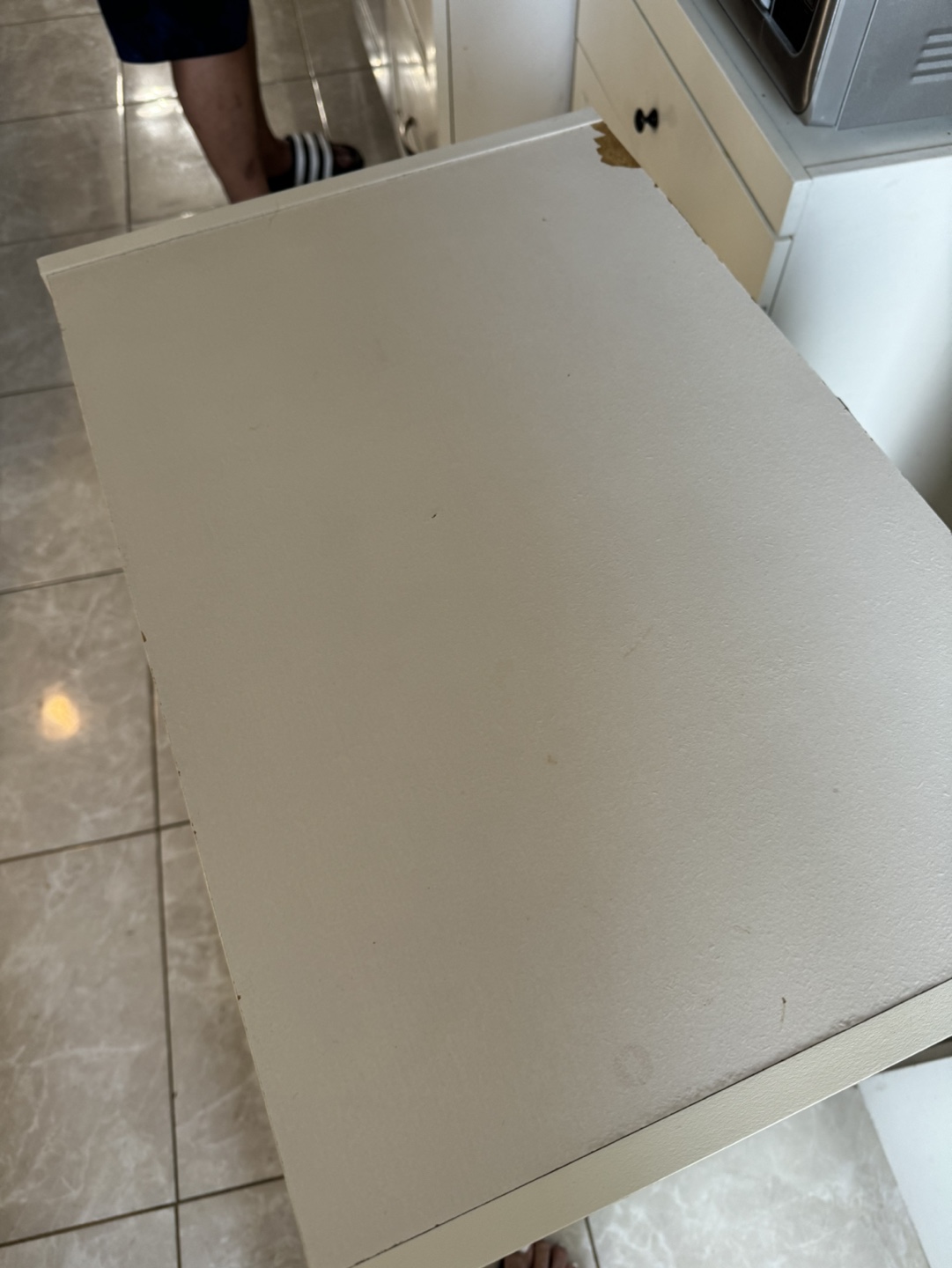 White Kitchen Cabinet with Doors and Shelves - photo 3