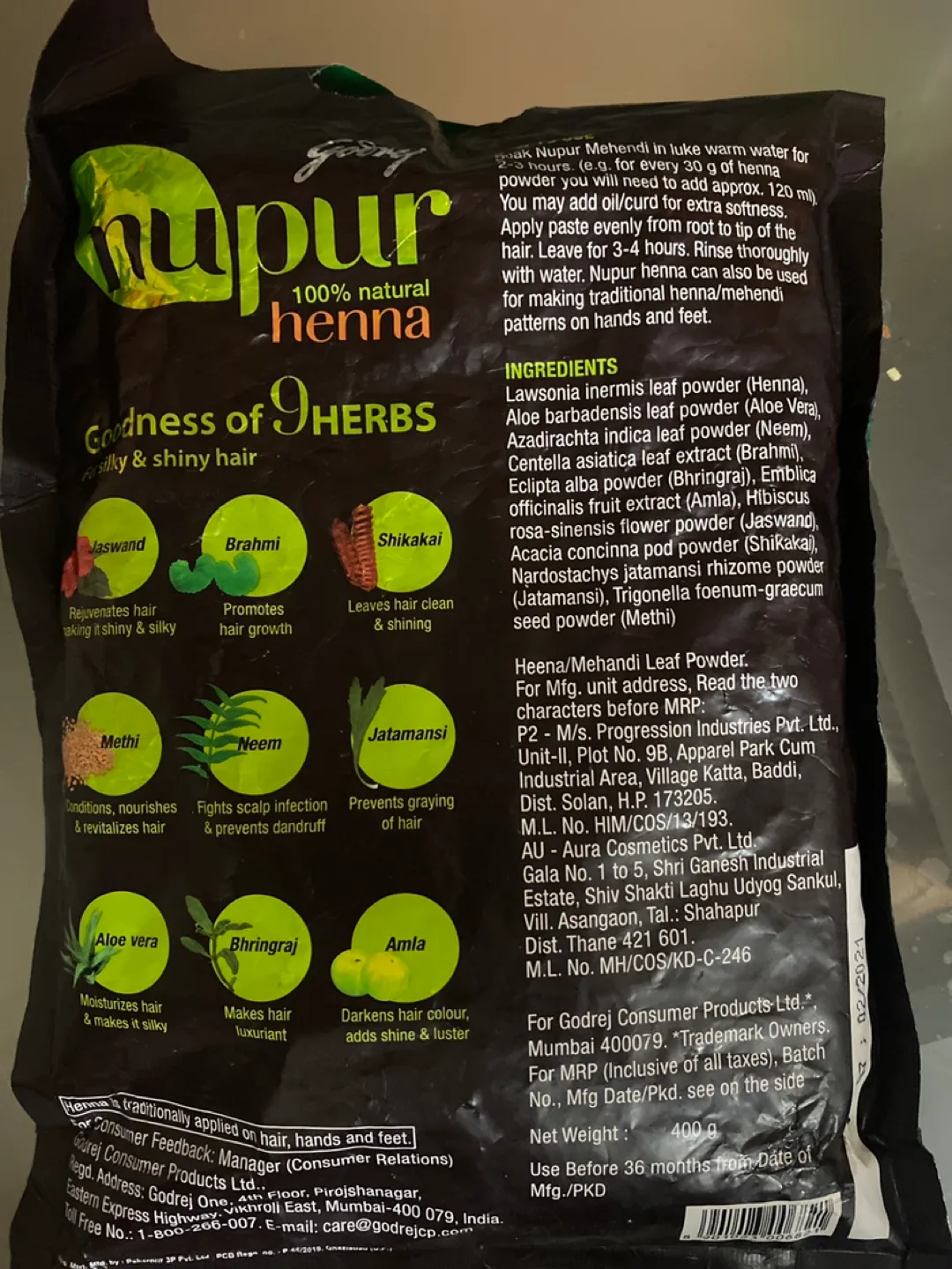 Nupur Henna - Goodness of 9 Herbs image indicator(2)