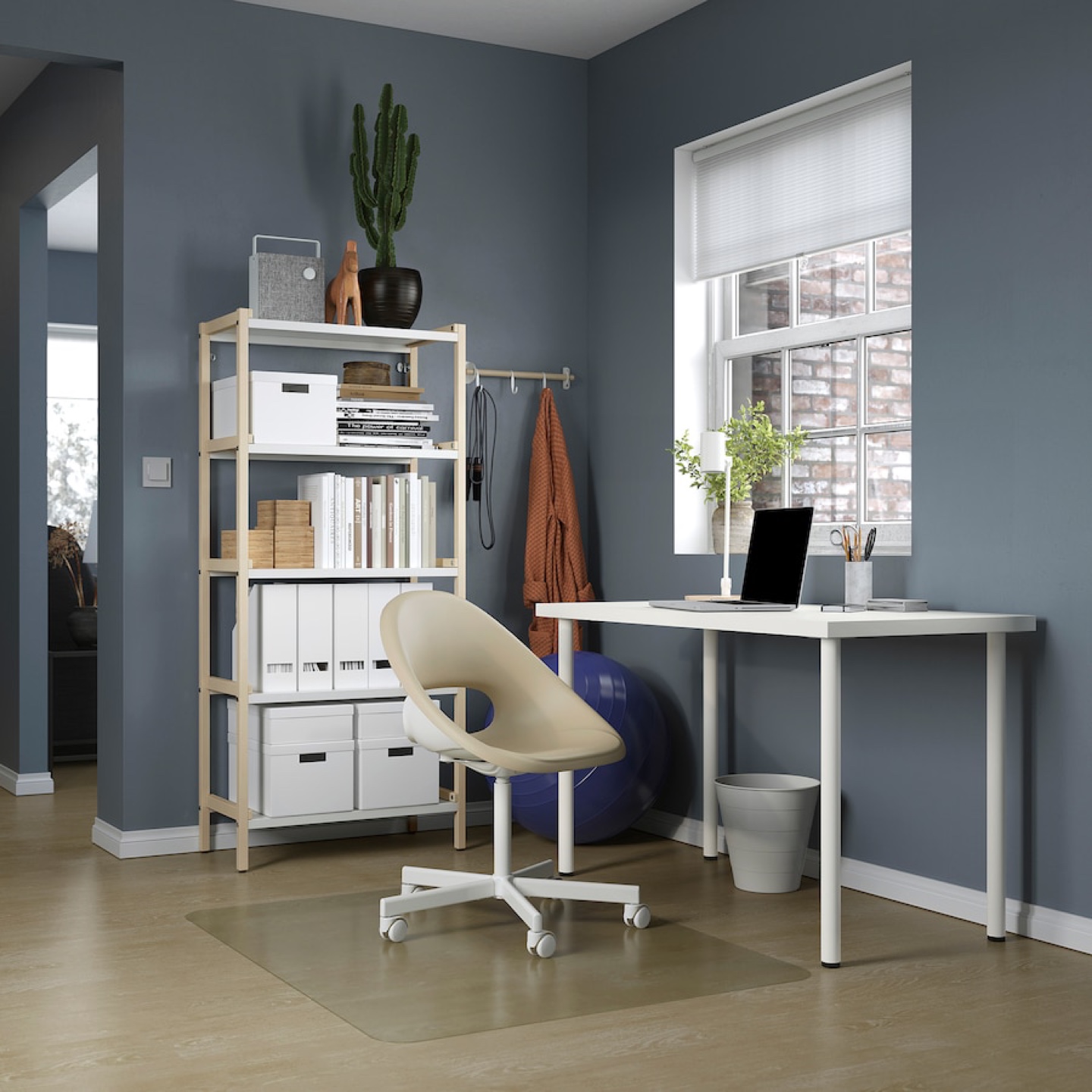 White IKEA Desk - photo 4